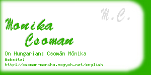 monika csoman business card