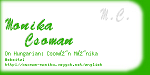 monika csoman business card